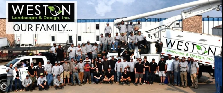 Weston Landscape & Design team members gathered together in 2025