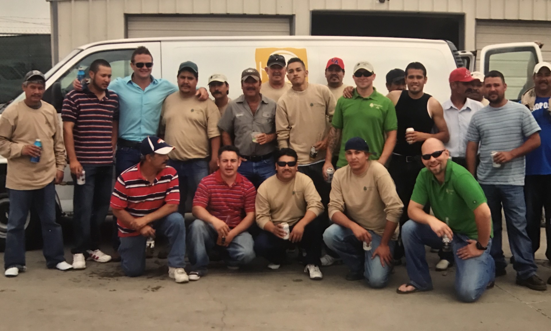 Weston Landscape & Design team gathered at company headquarters