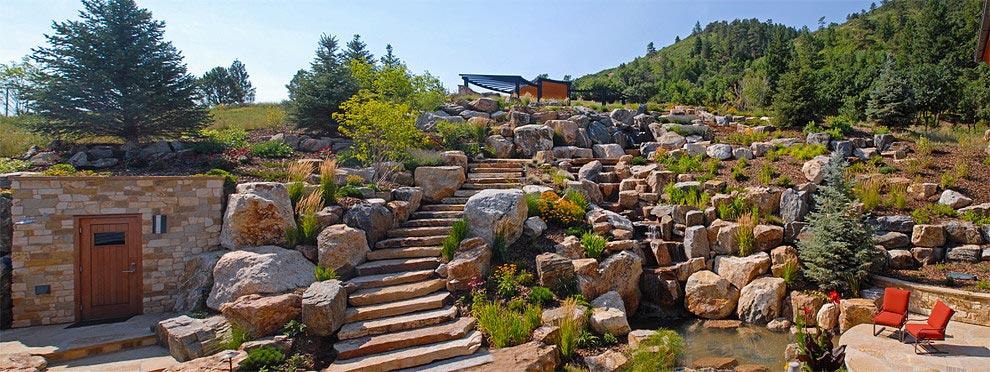 White Deer Valley Stairs with local boulders